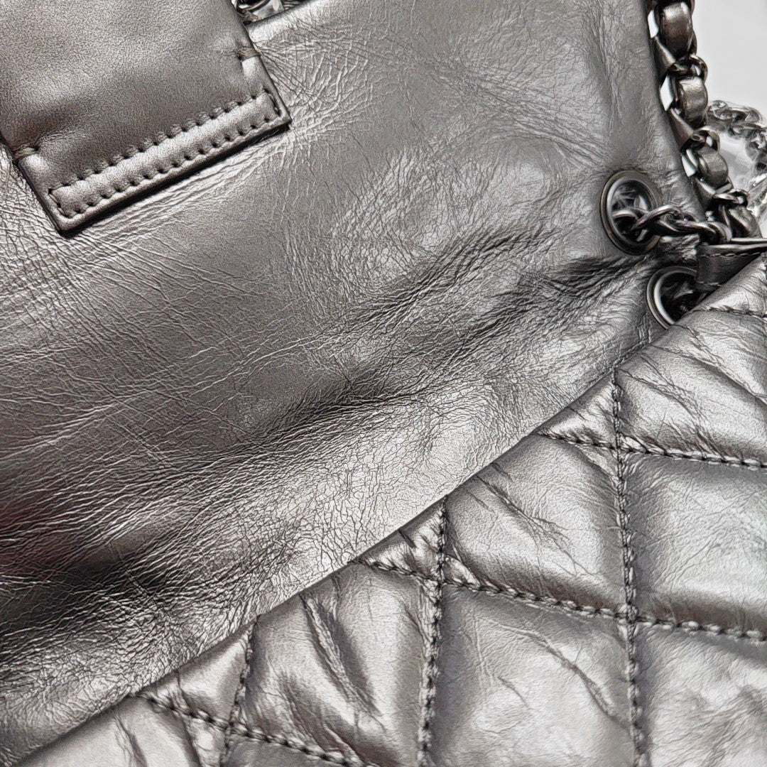 Quilted Calfskin Silver