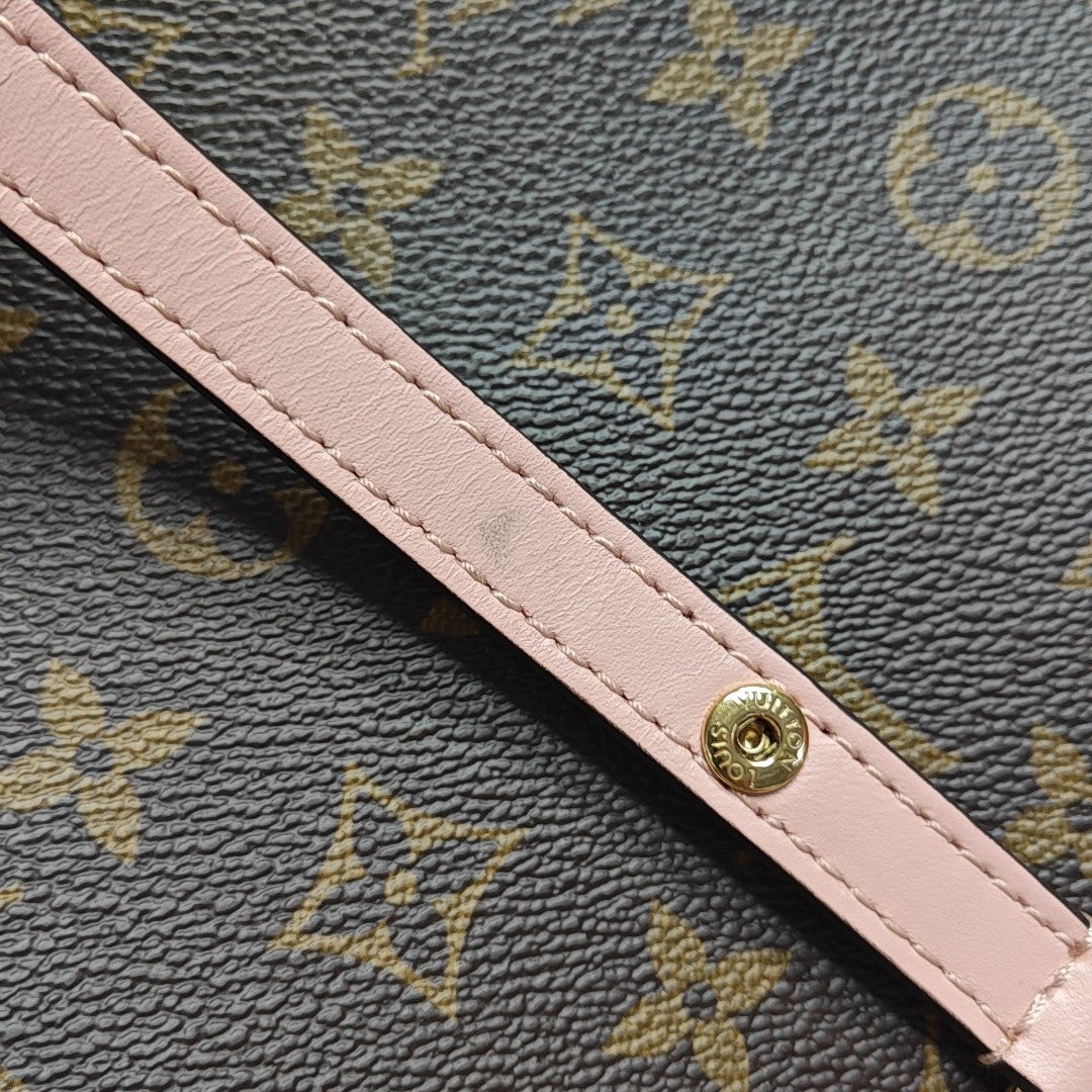 NÉONOÉ MM Monogram Coated Canvas Brown