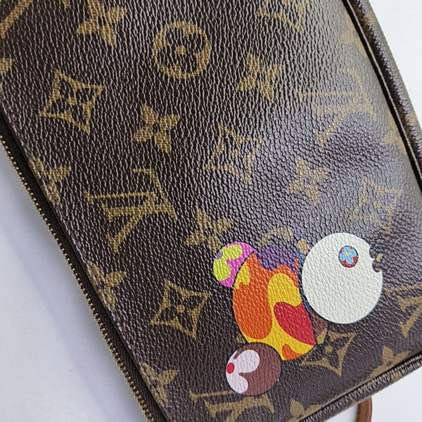 ACCESSOIRES GM Monogram Coated Canvas Brown