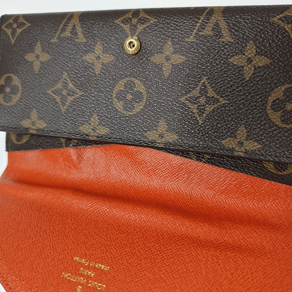 JOSÉPHINE Monogram Coated Canvas Brown Wallet