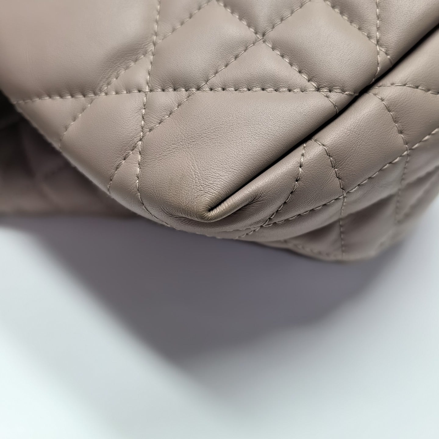 Toujours Medium Cannage Calfskin Gray