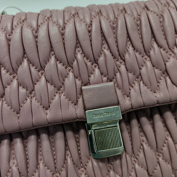Quilted Lambskin Shoulder Bag Pink
