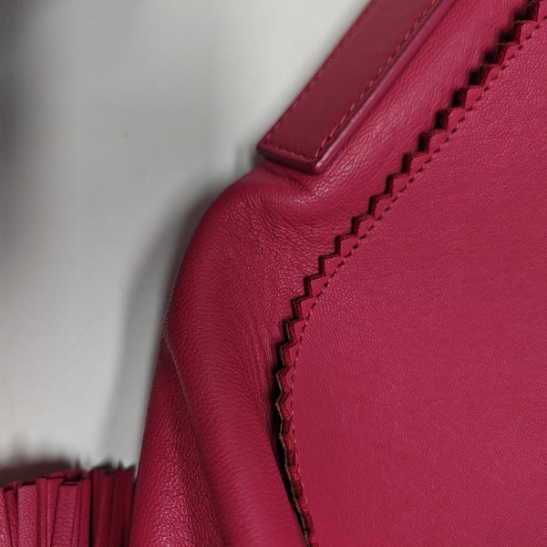 Calfskin Shoulder Bag Red