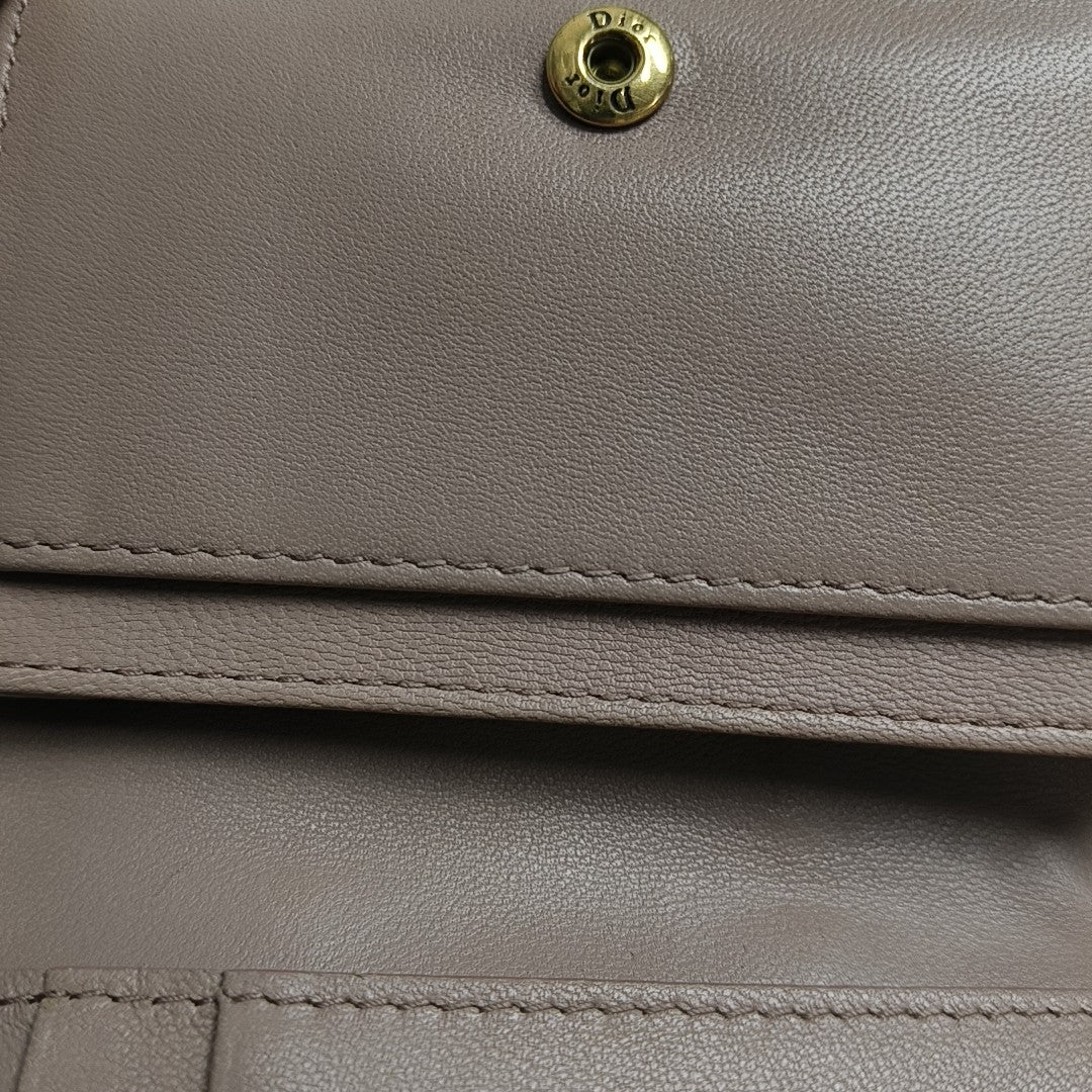 Calfskin Card Holder Pink