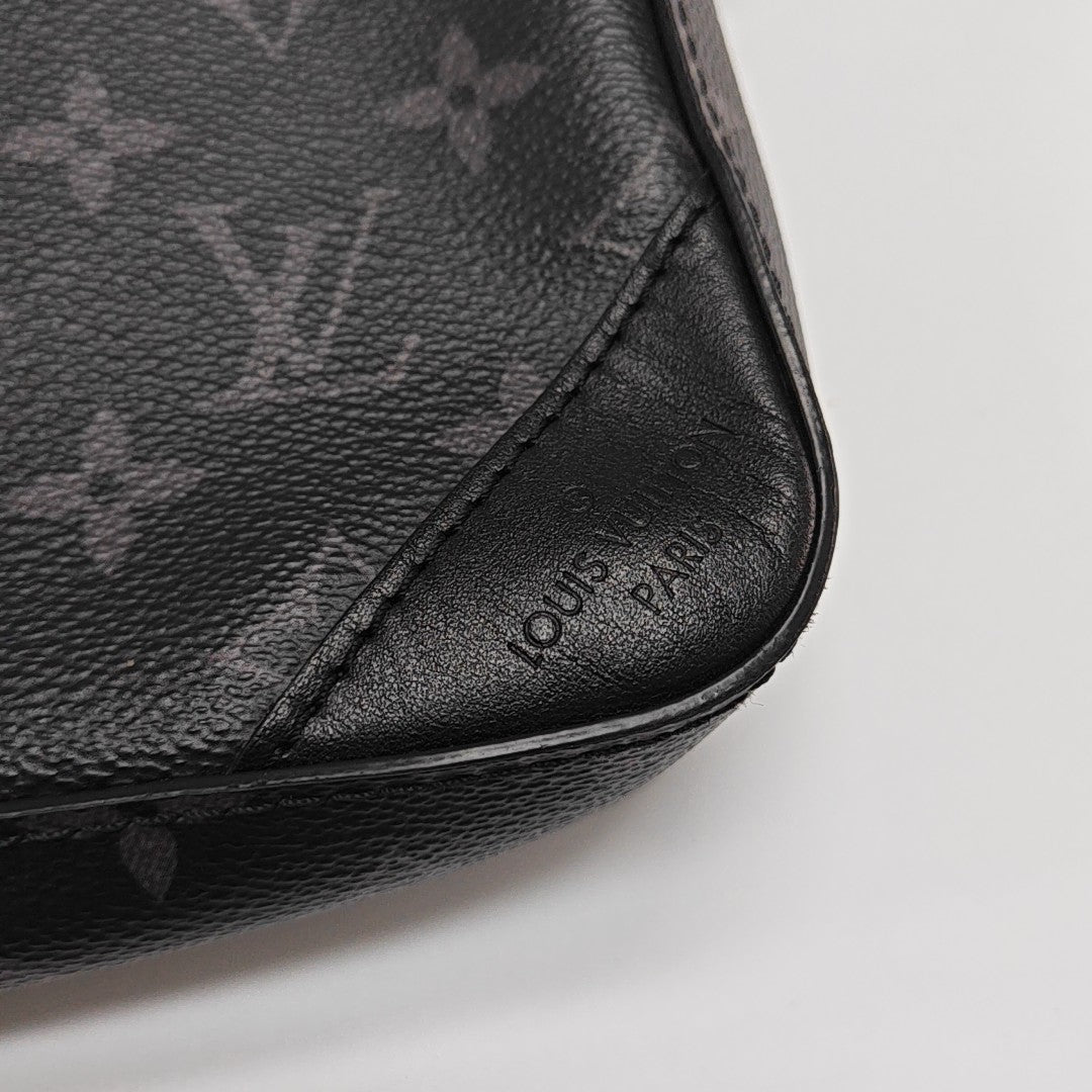 TRIO Monogram Coated Canvas Gray