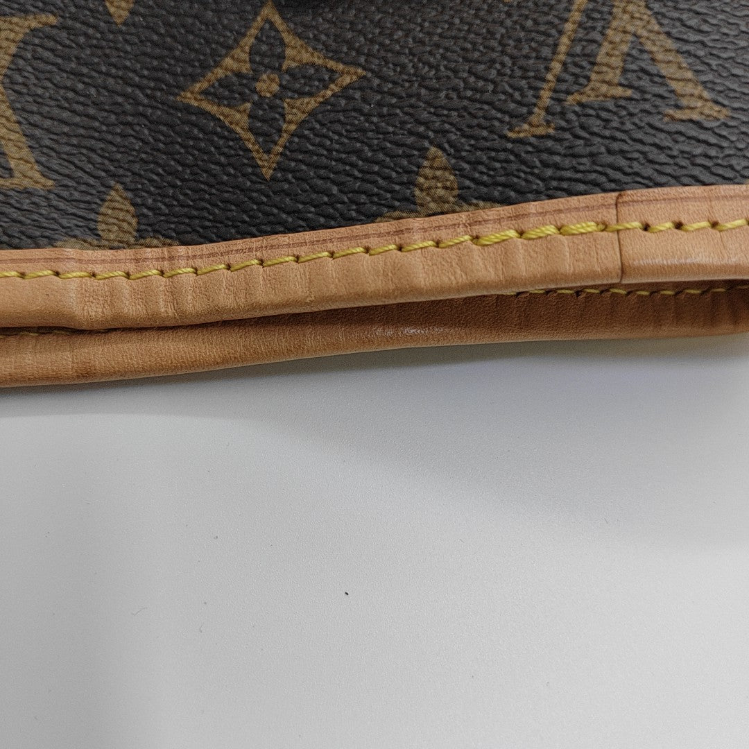 NEVERFULL MM Monogram Coated Canvas Brown