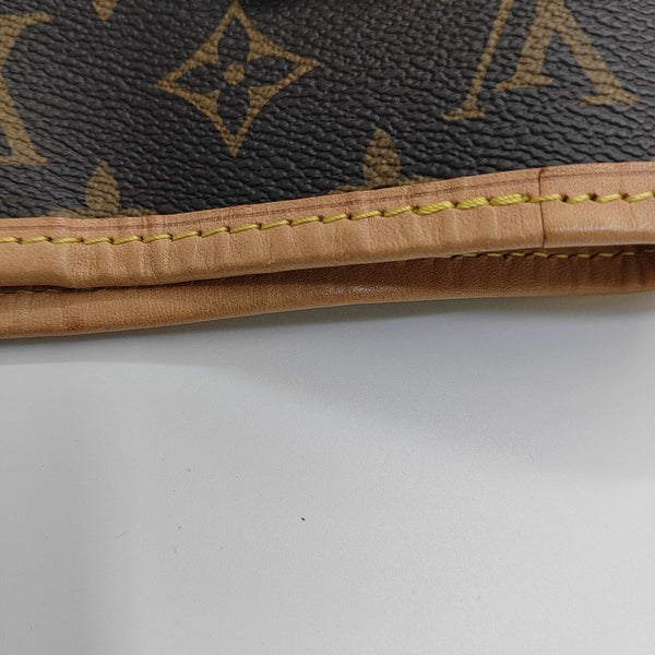 NEVERFULL MM Monogram Coated Canvas Brown