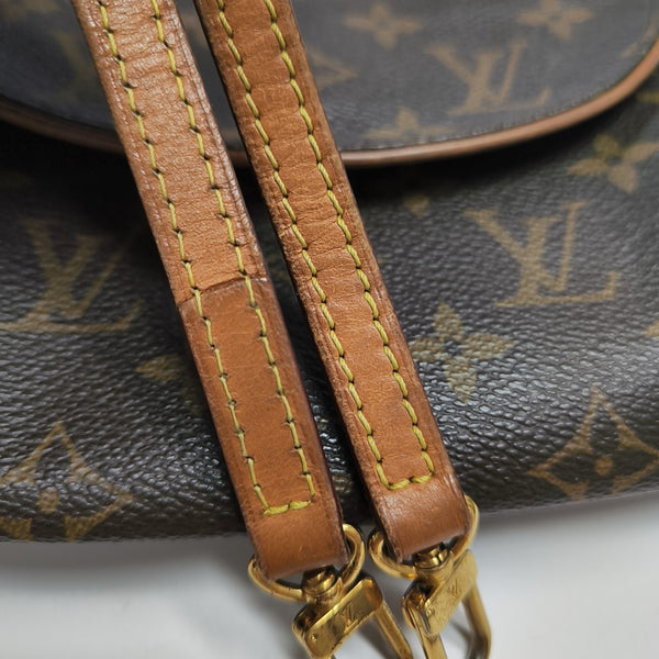Monogram Coated Canvas Shoulder Bag Brown
