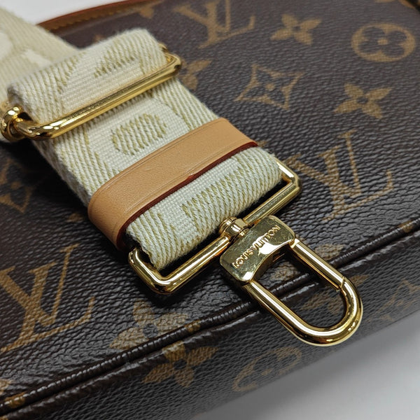 UTILITY Monogram Coated Canvas Brown
