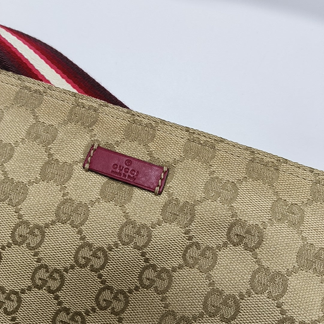 Monogram Canvas Crossbody Bag Beige