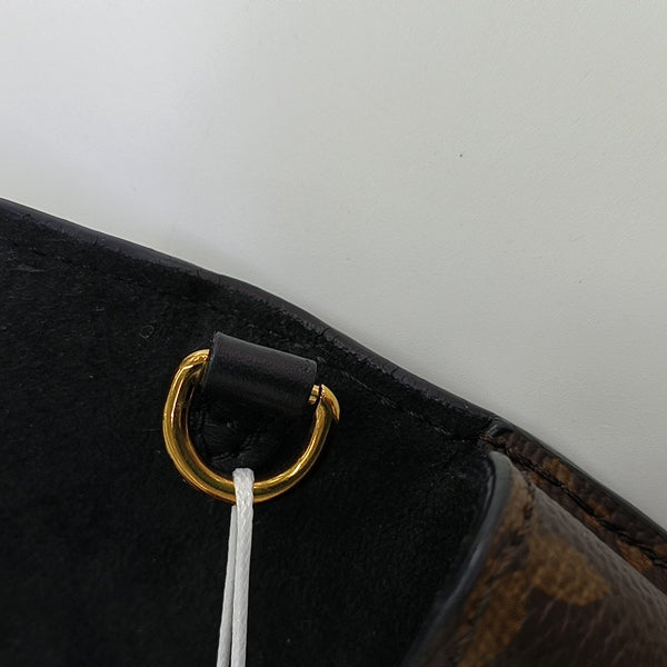 Coated Canvas Shoulder Bag Brown