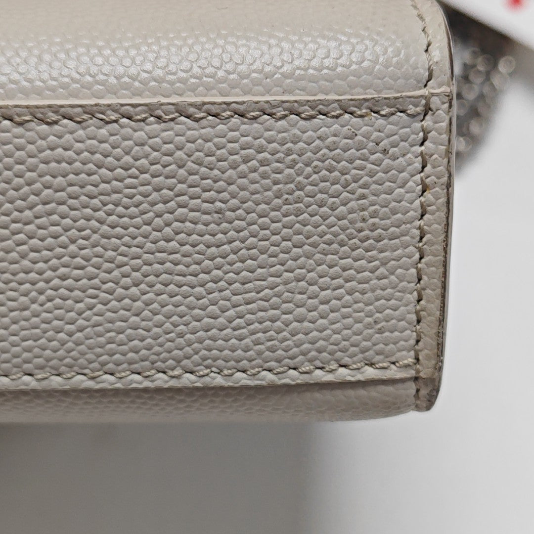 KATE Medium Calfskin White