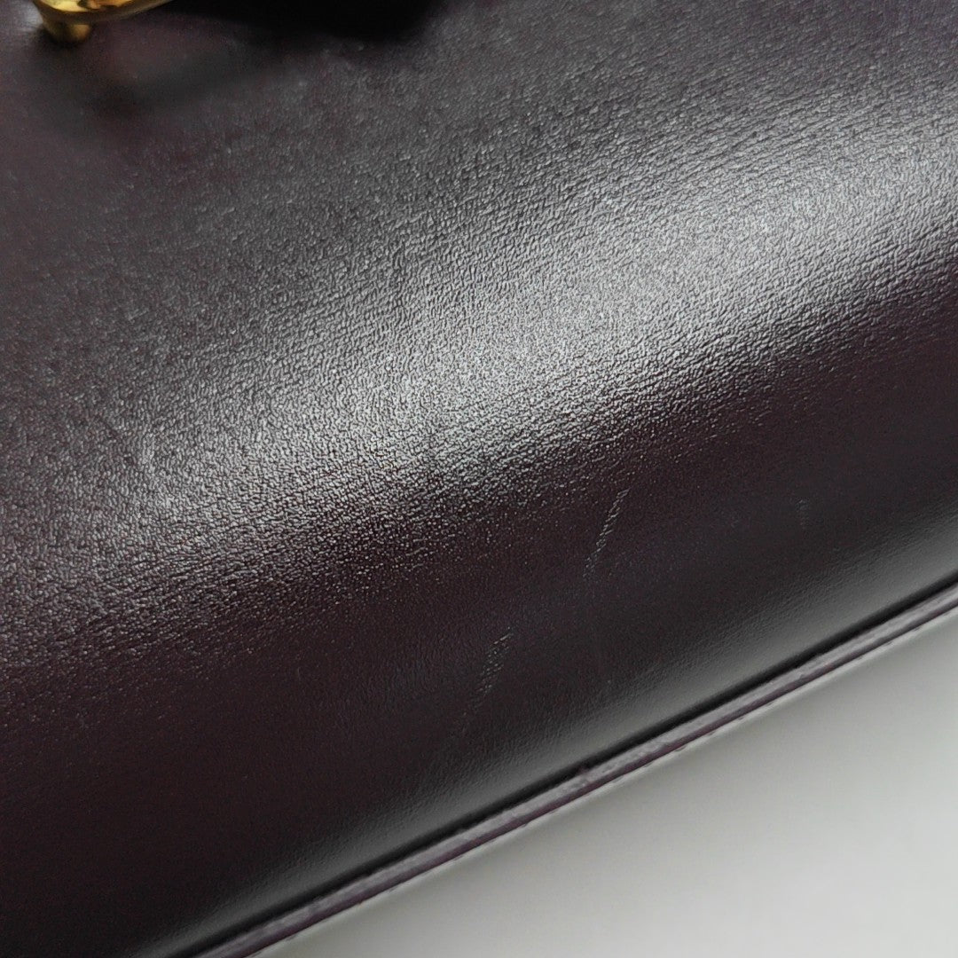 The Clip Calfskin Red