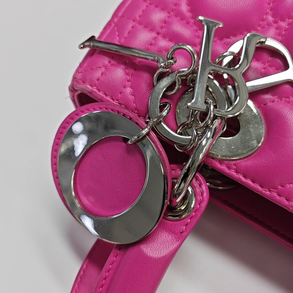 Lady Dior Medium Cannage Lambskin Red