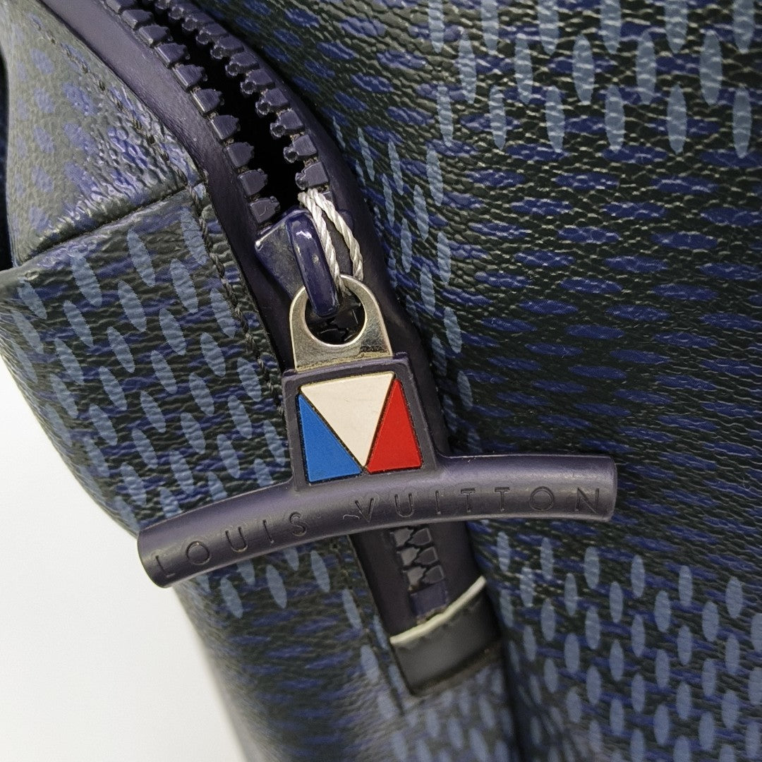 APOLLO Damier Coated Canvas Blue