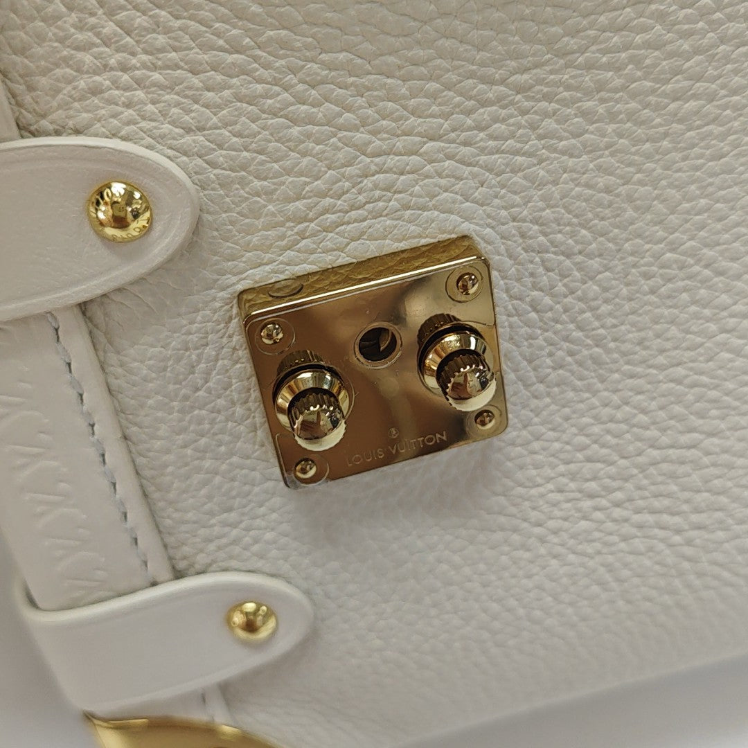 SIDE TRUNK PM Calfskin Beige