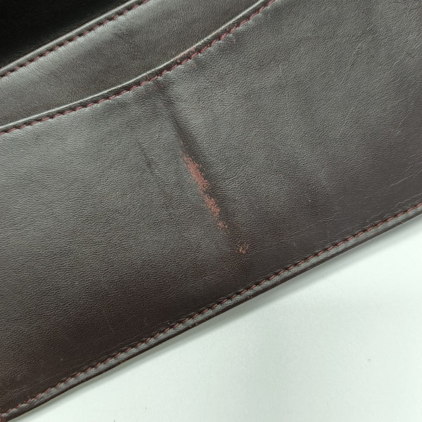 Quilted Grained Calfskin Wallet Black