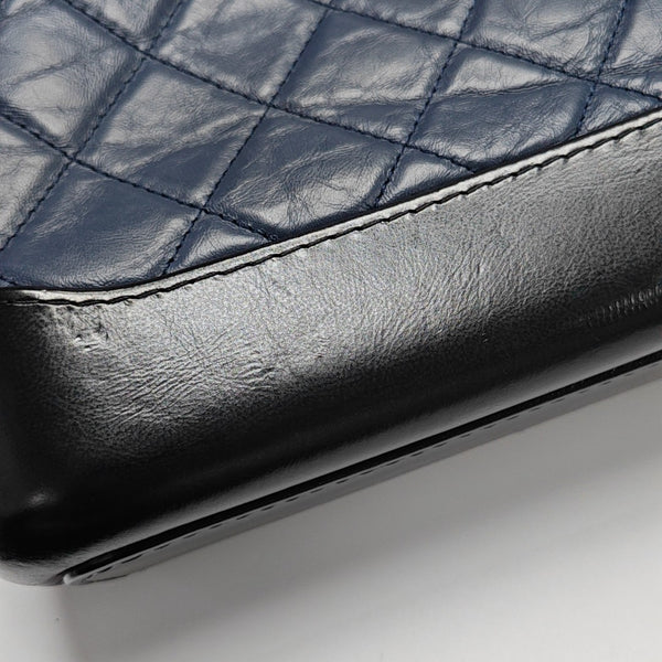 GABRIELLE Small Quilted Calfskin Blue