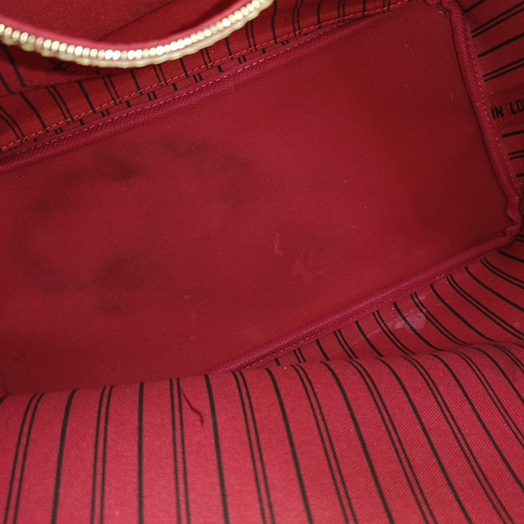 NEVERFULL MM Monogram Coated Canvas Brown