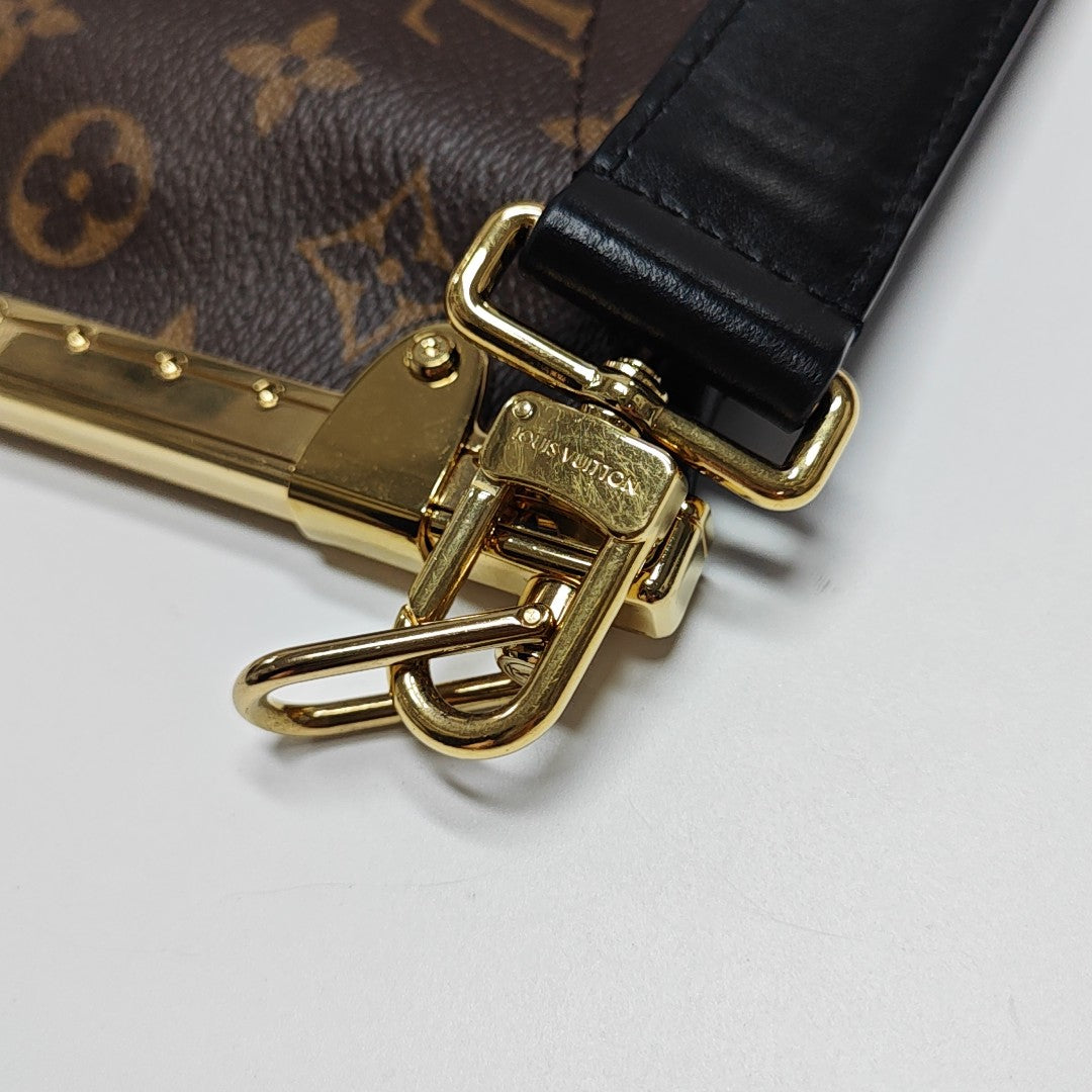 Lucky Trunk Monogram Coated Canvas Brown