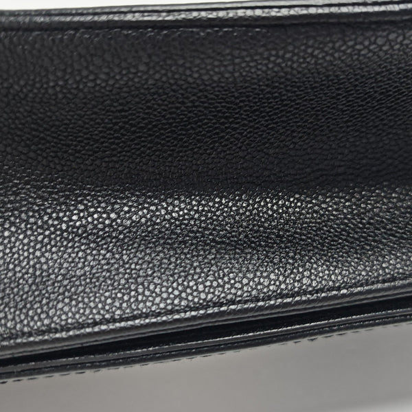Diorama Medium Cannage Calfskin Black