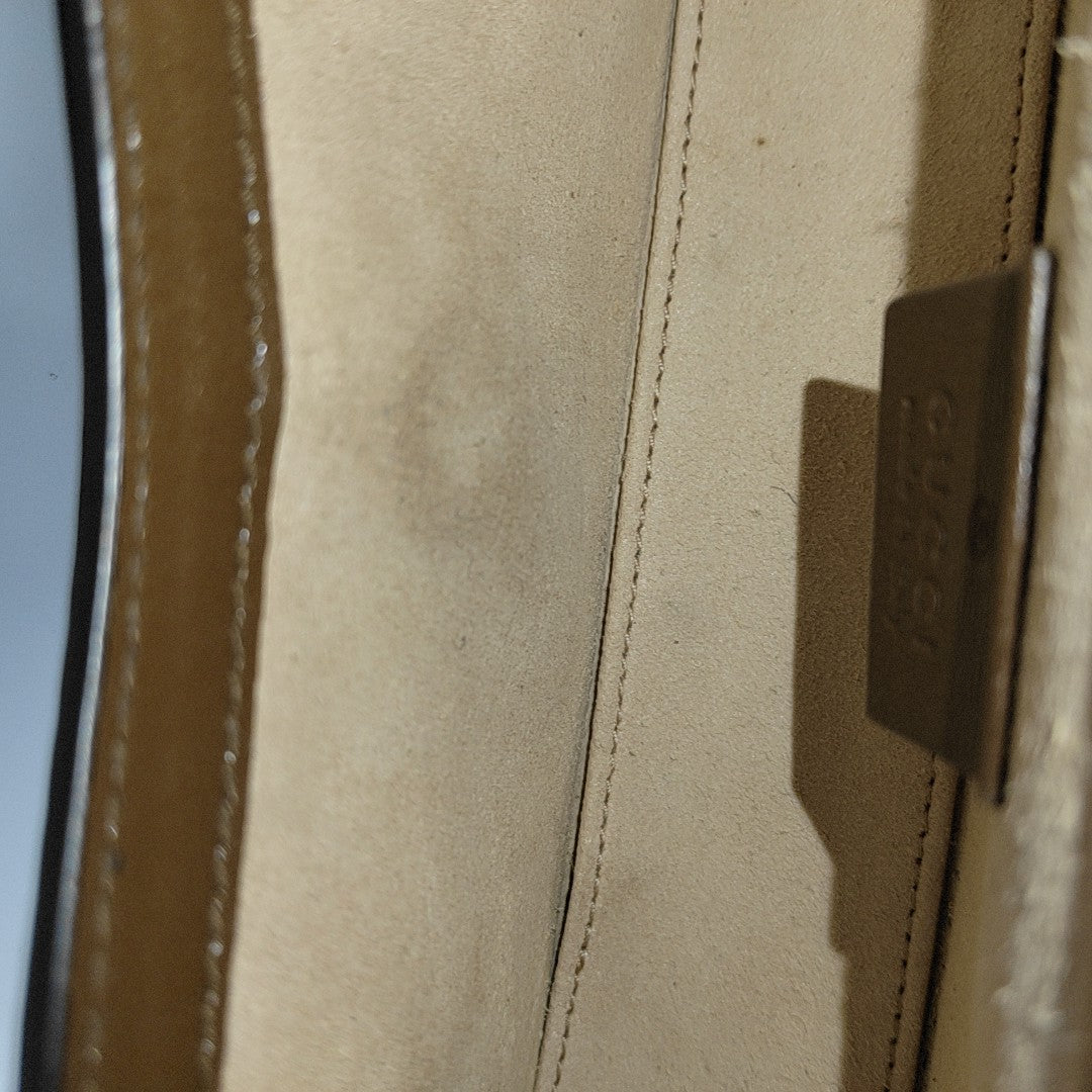 Horsebit 1955 Mini Monogram Coated Canvas Beige
