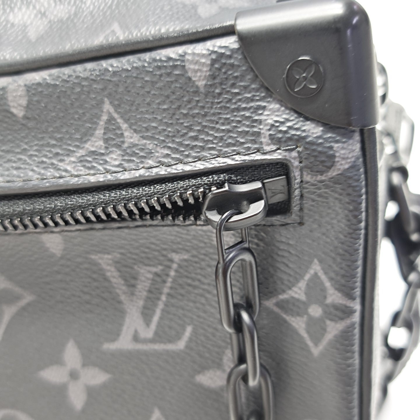 SOFT TRUNK Mini Monogram Coated Canvas Black