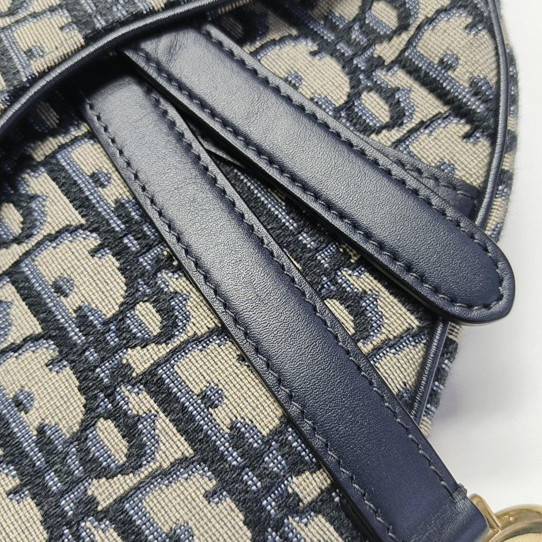 Saddle Mini Oblique Fabric Blue