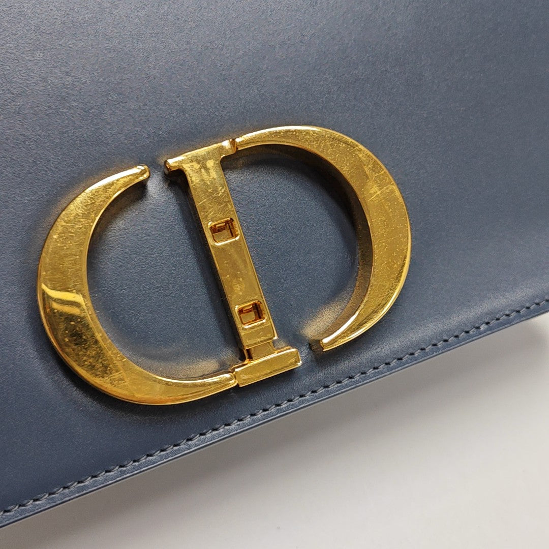 30 Montaigne Calfskin Blue