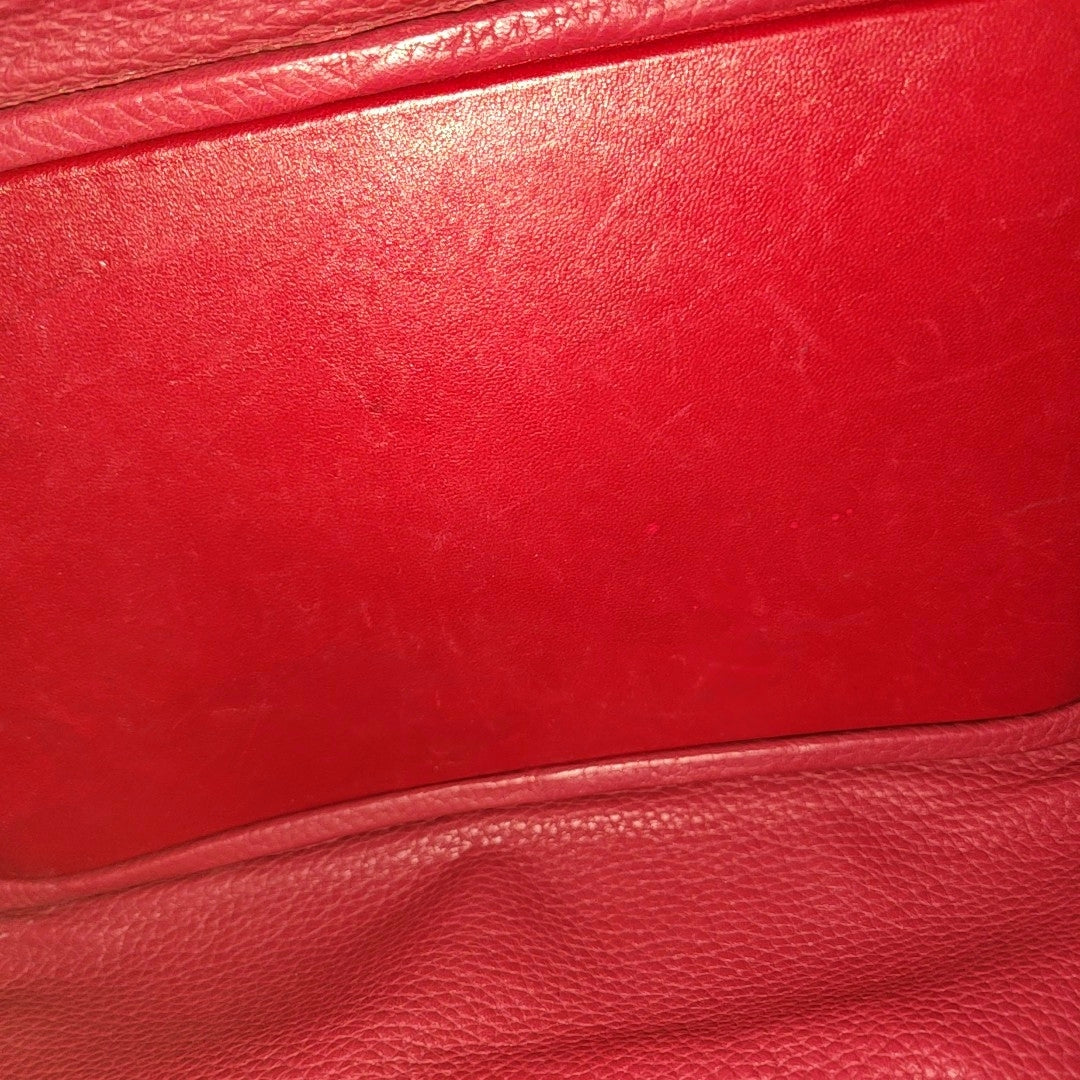 Authenticated pre-owned  Lindy 30 Clemence Red - Shoulder Bag at Looply