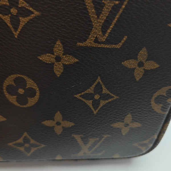ALL IN BB Monogram Coated Canvas Brown