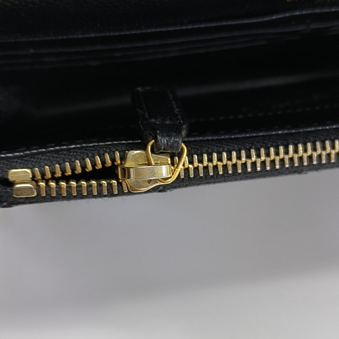 MONOGRAM WOC Chevron Calfskin Black