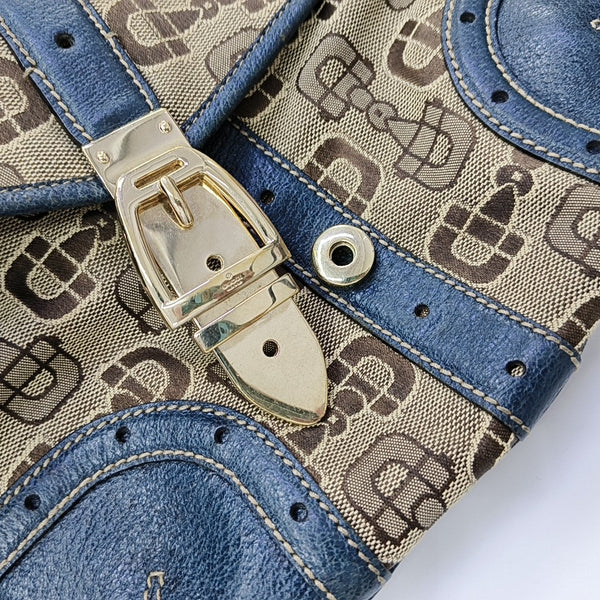 Fabric Shoulder Bag Brown