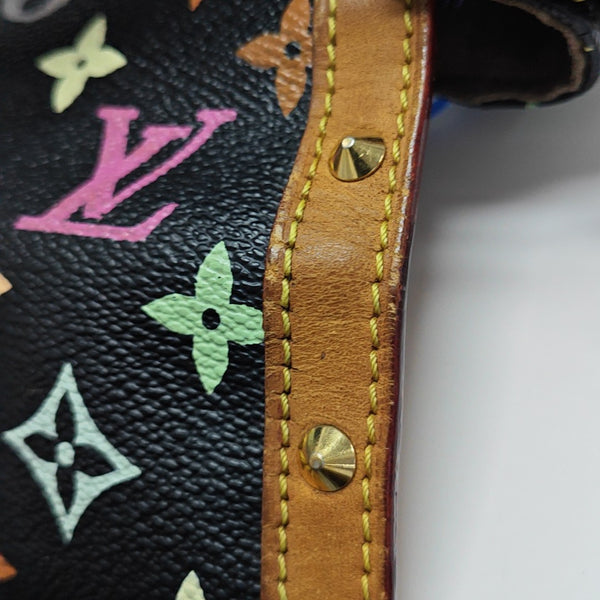LV × TM SOLOGNE Monogram Coated Canvas Black