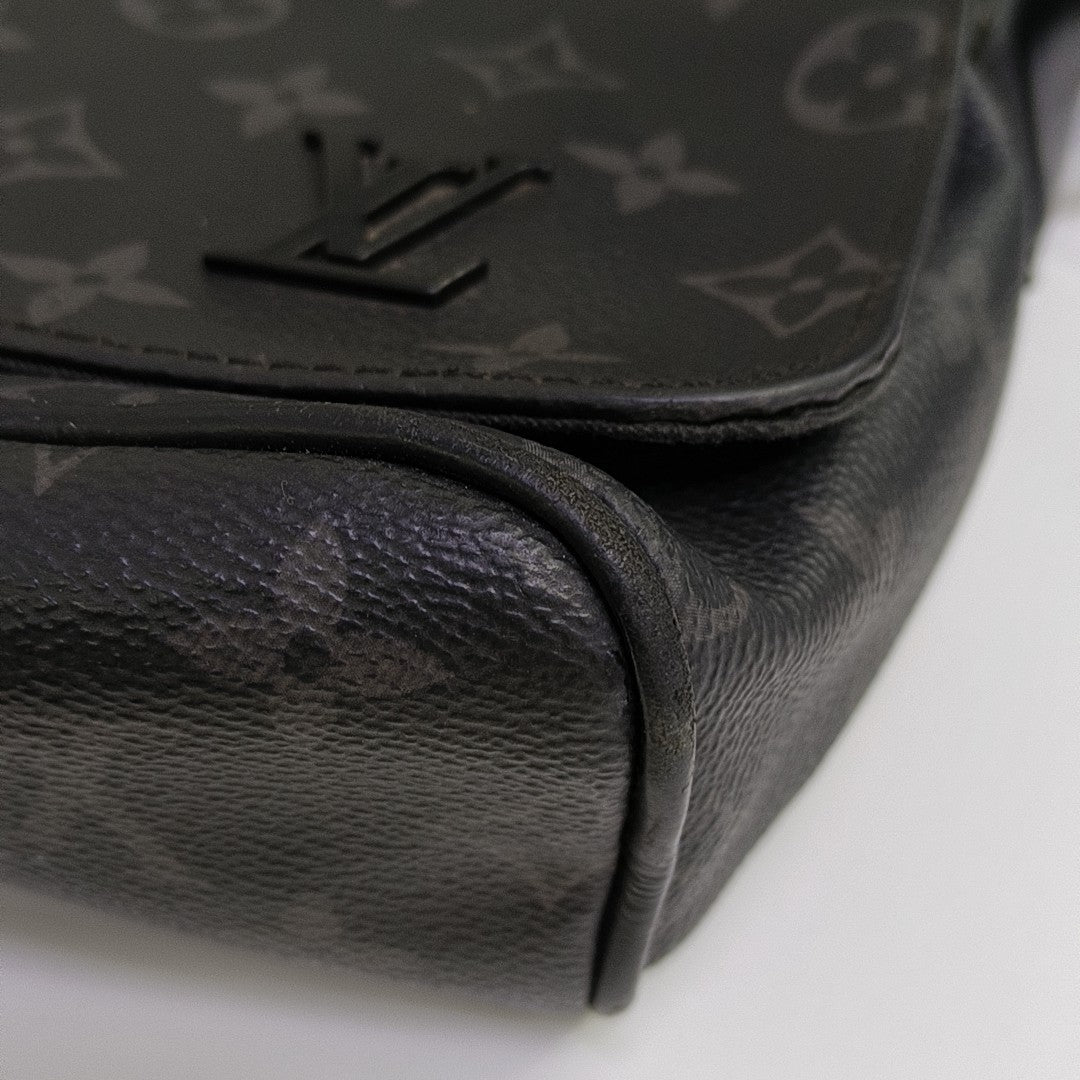 DISTRICT PM Monogram Coated Canvas Black