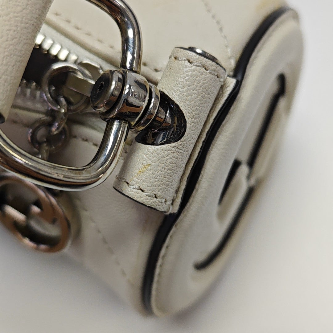 Blondie Mini Quilted Calfskin White