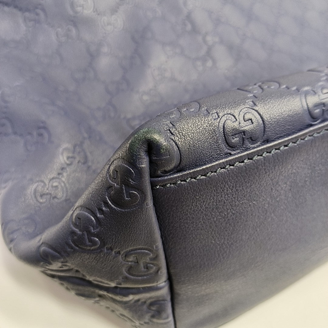 GG Imprime Monogram Calfskin Blue