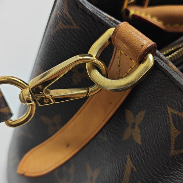 MONTAIGNE BB Monogram Coated Canvas Brown