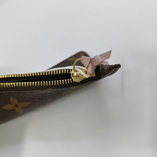 JOSÉPHINE Monogram Coated Canvas Brown Wallet