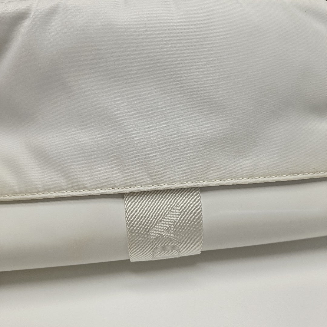 Fabric Crossbody Bag White