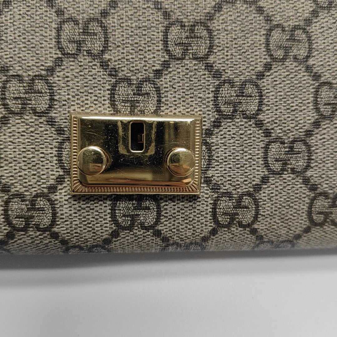 Lona recubierta Monogram Candado Beige