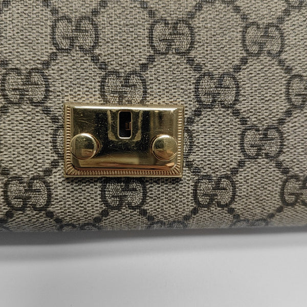 Lona recubierta Monogram Candado Beige