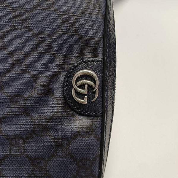 Ophidia Small Monogram Coated Canvas Blue