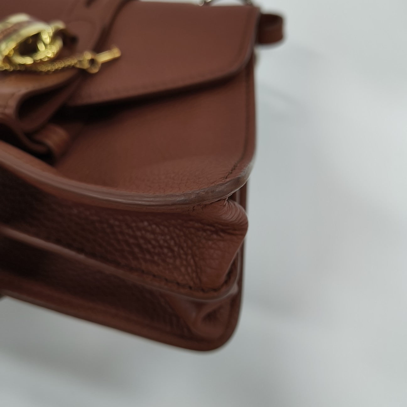 Aby Small Calfskin Brown