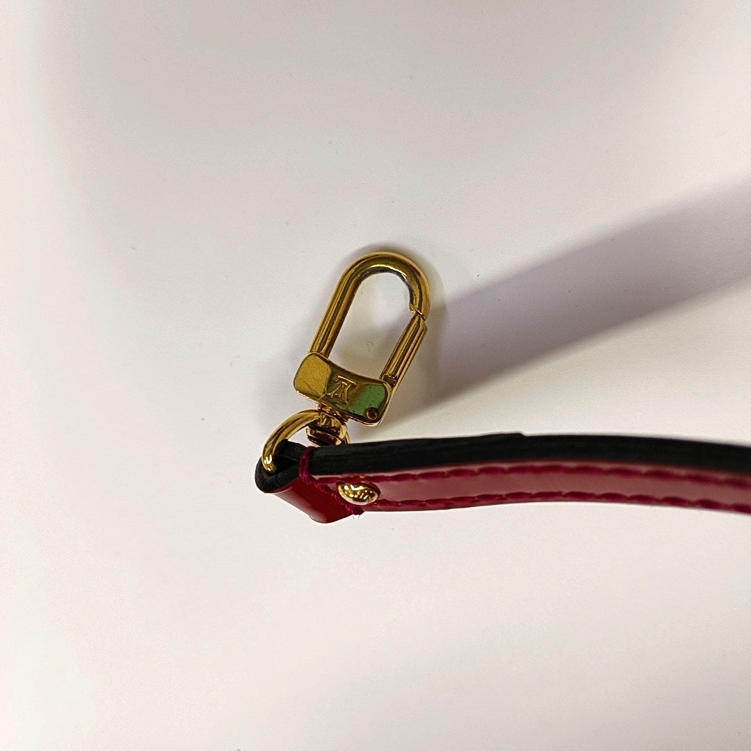 ALMA BB Monogram Patent Leather Red