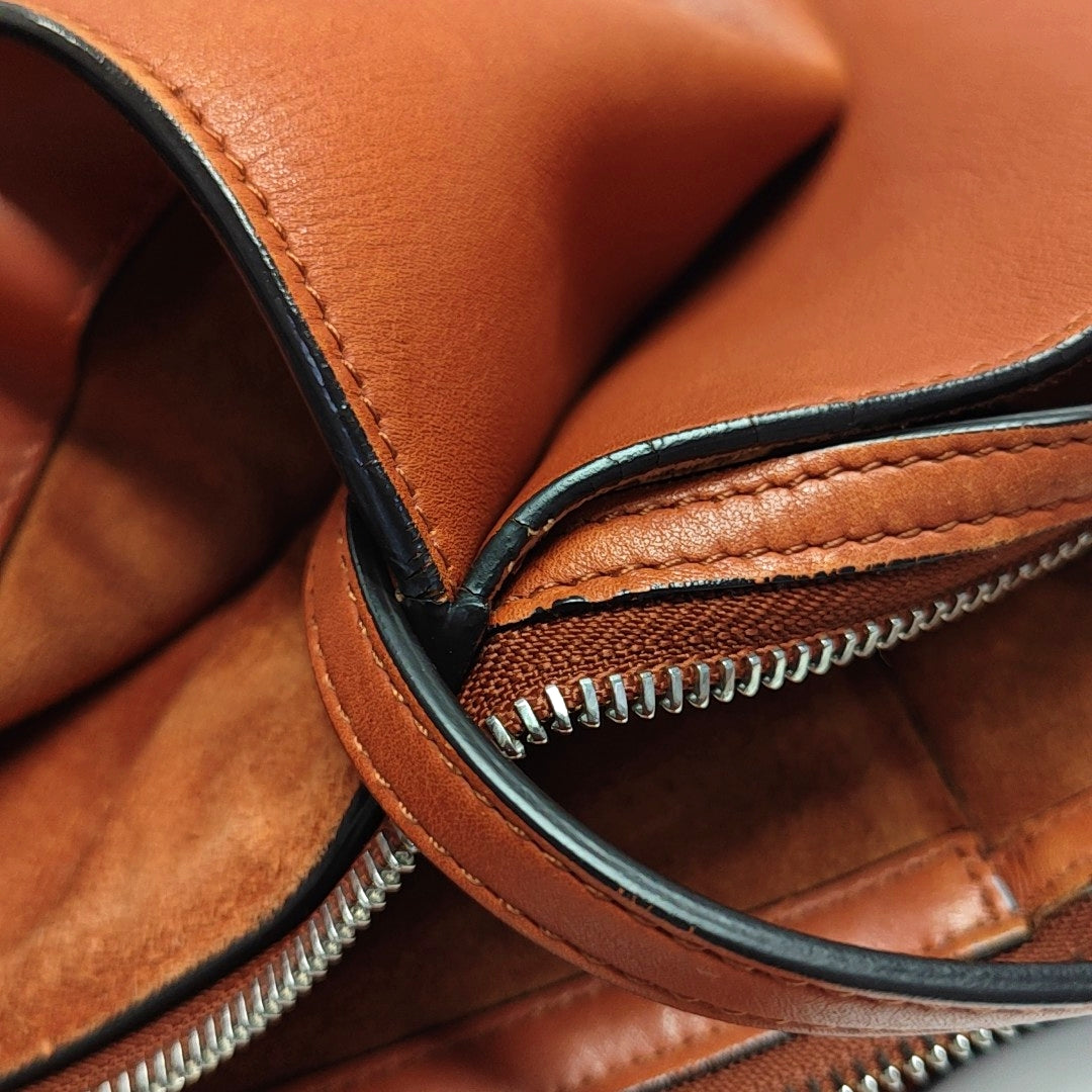 TRI FOLD Calfskin Red