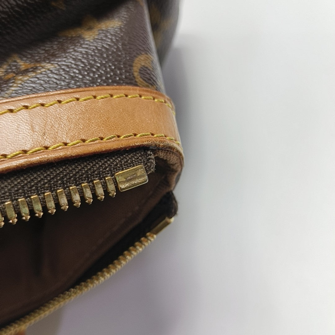 Monogram Coated Canvas Top Handle Bag Brown