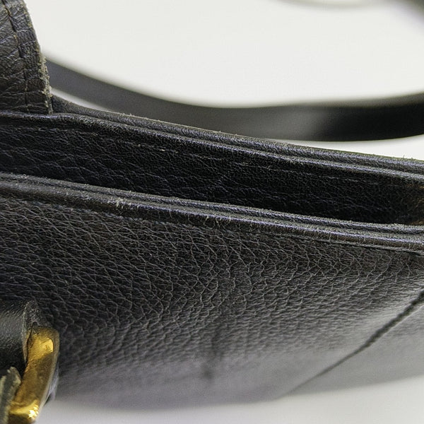 Calfskin Shoulder Bag Black