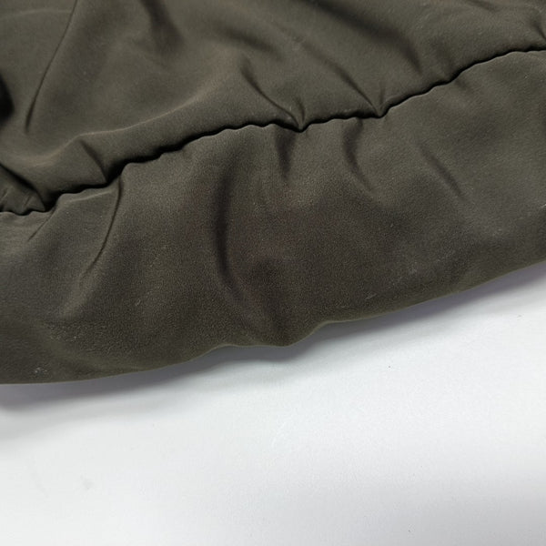 Fabric Top Handle Bag Brown