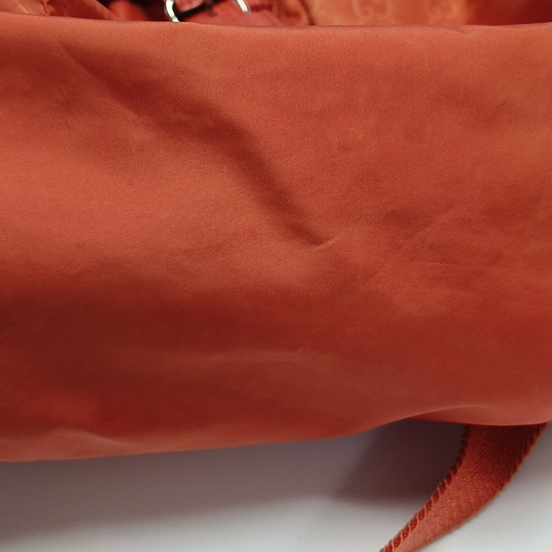 Monogram Nylon Backpack Red